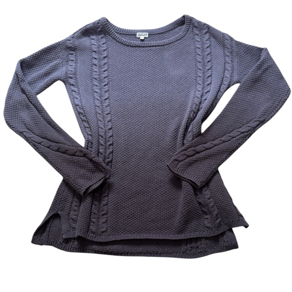 purple ombré kismet knit sweater